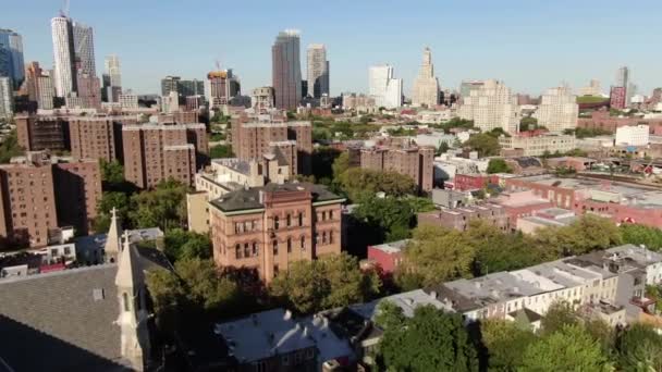 Aerial Brooklyn New York — стоковое видео