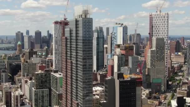 Vanuit Lucht Van Brooklyn New York — Stockvideo