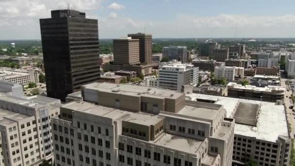 Antenne Der Innenstadt Baton Rouge Louisiana — Stockvideo