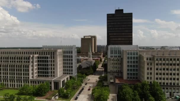 Şehir Merkezindeki Baton Rouge Louisiana Havası — Stok video
