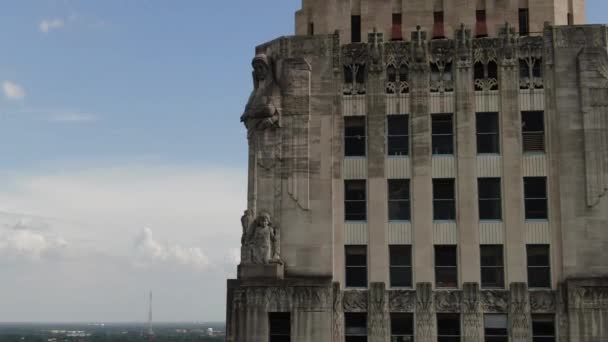 Antenna Del Centro Baton Rouge Louisiana — Video Stock