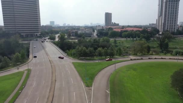 Aérea Del Centro Denton Texas — Vídeo de stock