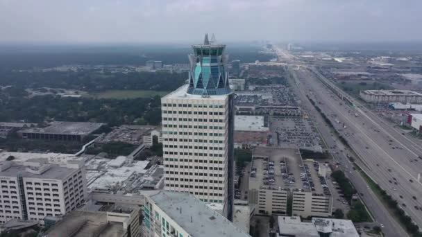 Antena Centro Denton Texas — Vídeo de Stock