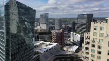 Dallas 'ın merkezinde gökyüzü manzarası