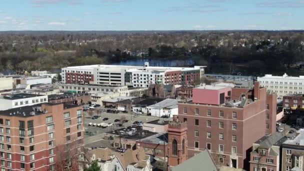 Aerial Hackensack New Jersey — Stock Video