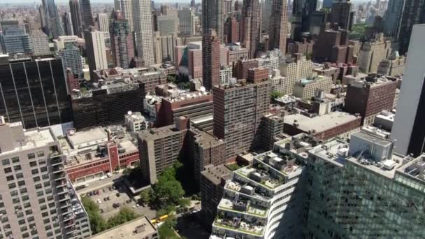 Aerial Manhattan New York City — Stock Video