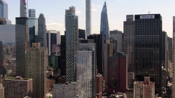 Vanuit Lucht Van Manhattan New York City — Stockvideo