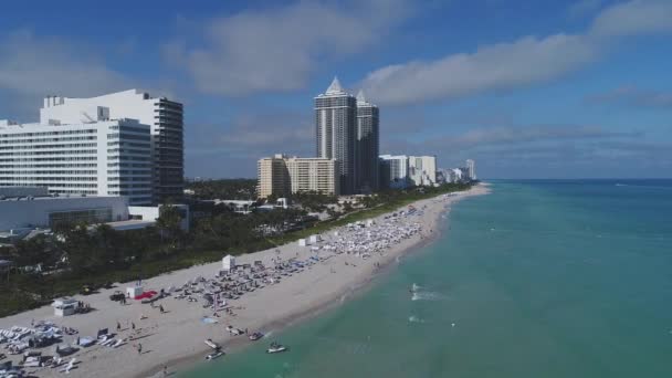 Udara Dari Pantai Miami — Stok Video