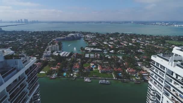 Aérea Praia Miami — Vídeo de Stock