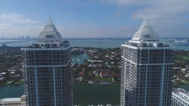 Aerial Miami Beach — Stock Video