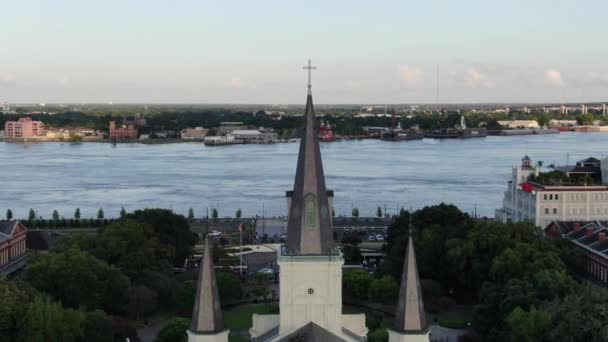 Antena Nuevos Orleans Louisiana — Vídeo de stock