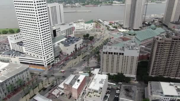 Aerial New Orleans Louisiana — Stock Video