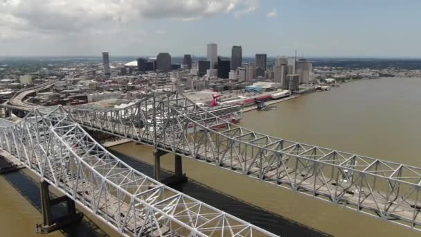 Antena Nowego Orleanu Luizjanie — Wideo stockowe