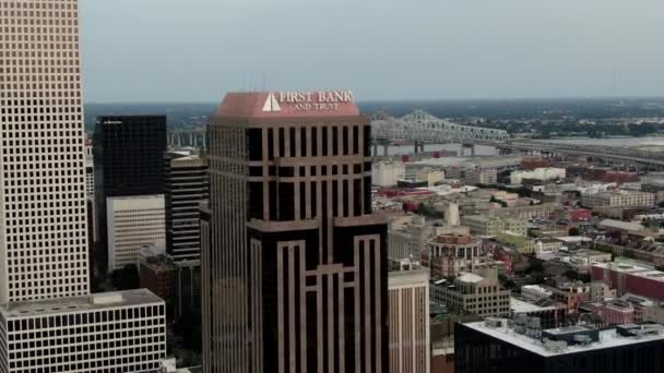 Vanuit Lucht Van New Orleans Louisiana — Stockvideo