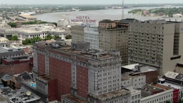 Vanuit Lucht Van New Orleans Louisiana — Stockvideo