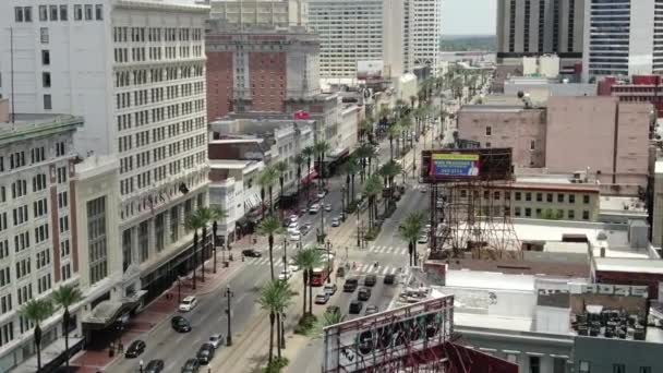 Vanuit Lucht Van New Orleans Louisiana — Stockvideo