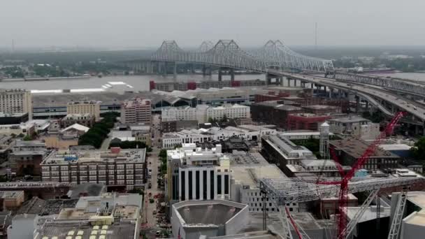 Vanuit Lucht Van New Orleans Louisiana — Stockvideo