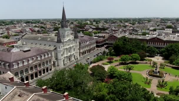 Vanuit Lucht Van New Orleans Louisiana — Stockvideo