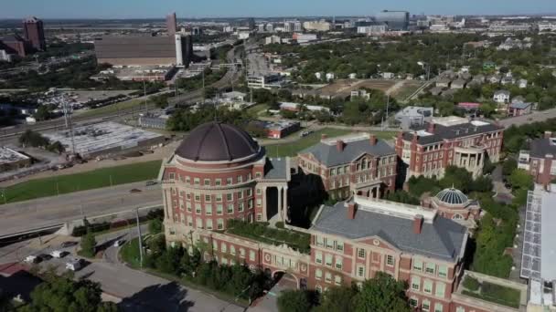 Aerea Skyline Nel Centro Dallas Texas — Video Stock