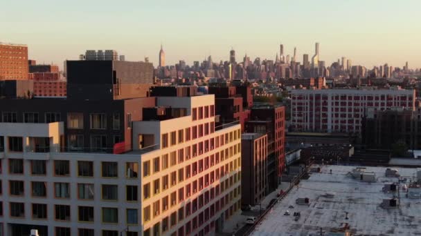 Video Bushwick Brooklyn Aerial — Stock Video