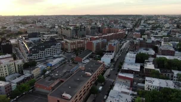 Video Bushwick Brooklyn Aerial — Stock Video
