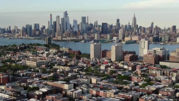 Hoboken Vista Aérea — Vídeo de stock