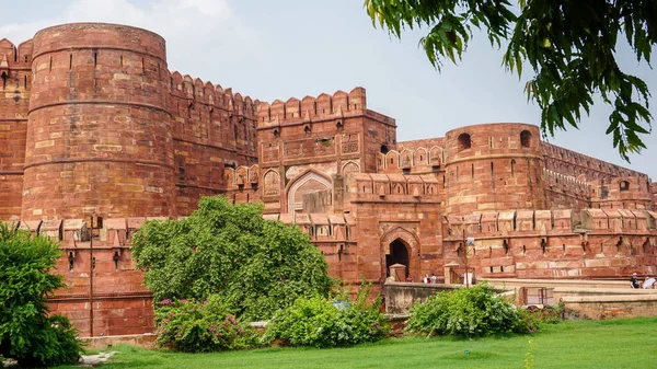 Agra Fort Red Fort Est Une Forteresse Ville Indienne Agra — Photo