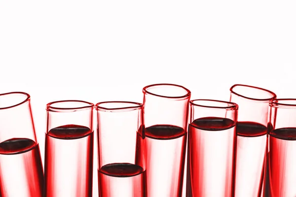 Test Tubes Red Liquid Laboratory Stock Image