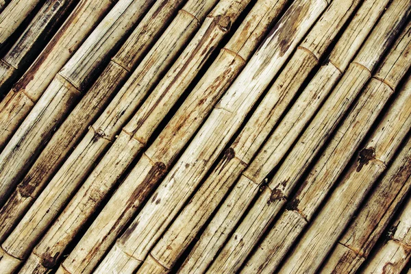 Коричневий Колір Бамбука Стає Тлом Азійська Стіна Огорожі — стокове фото