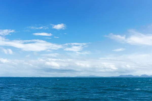 Mer Ciel Avec Nuages — Photo