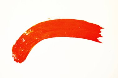 Sarı soyut elle boyanmış fırça darbesi arkaplanı kağıt üzerine