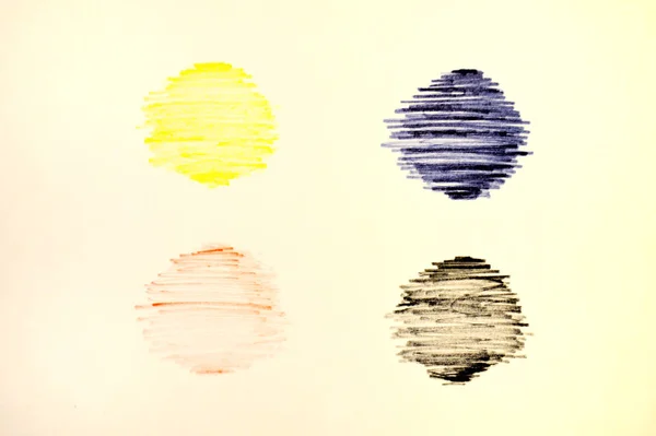 Set di strisce multicolori su sfondo bianco . — Foto Stock
