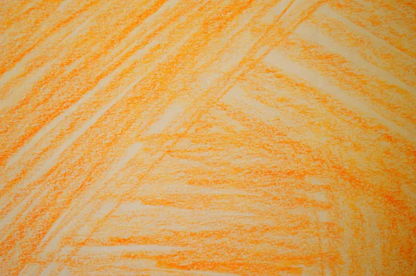Marcador de trazos naranja sobre fondo blanco — Foto de Stock