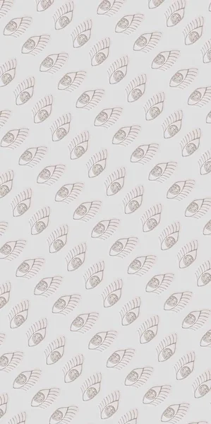Drawn eye on a white background. Pattern. — Stok fotoğraf
