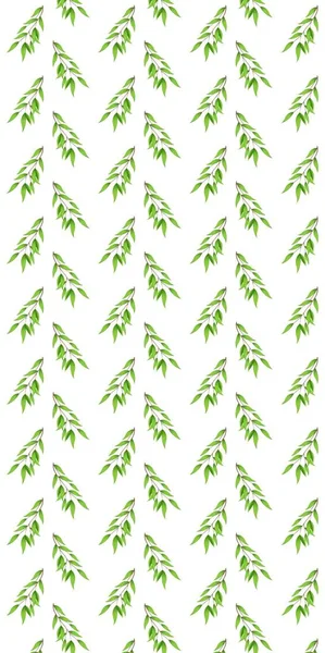 Drawn tree branch on a white background. Pattern. — 스톡 사진