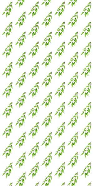 Drawn tree branch on a white background. Pattern. — 스톡 사진