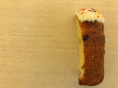 Easter cake on a light wooden background