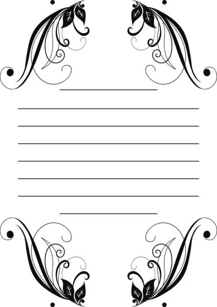Blank paper sheet with lines, margin and holes. — Stock Photo, Image