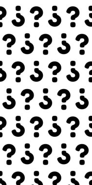 Soyut sembol, beyaz süs. Ünlem işaretleri kusursuz desen.