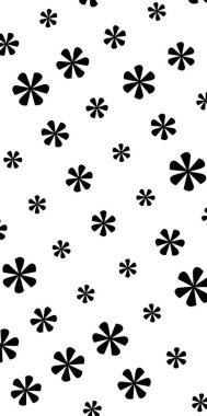 Beyaz arka planda yıldız işareti. Desen