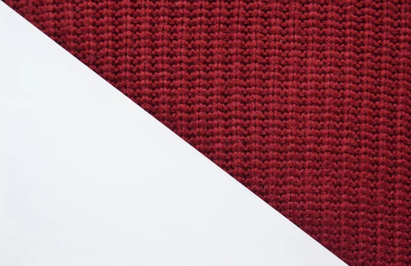 Красный Ткань Текстура Фона Красная Ткань Скомканный Фон Закрыть Вид — стоковое фото