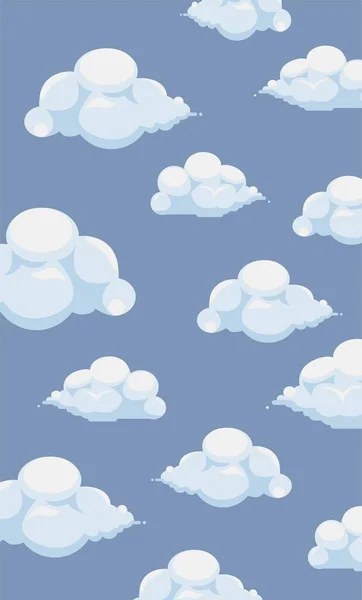 Felhők Háttere Felhős Égbolt Tapéta — Stock Vector