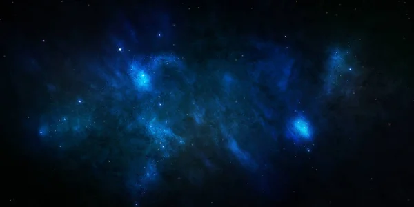 Espacio cielo estrellado azul Imagen De Stock