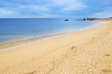 güzel sarı kum plaj