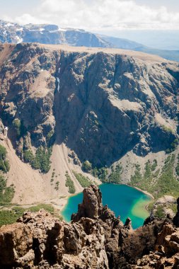 Üç renkli göl, El Bolson, Rio Negro, Arjantin. 