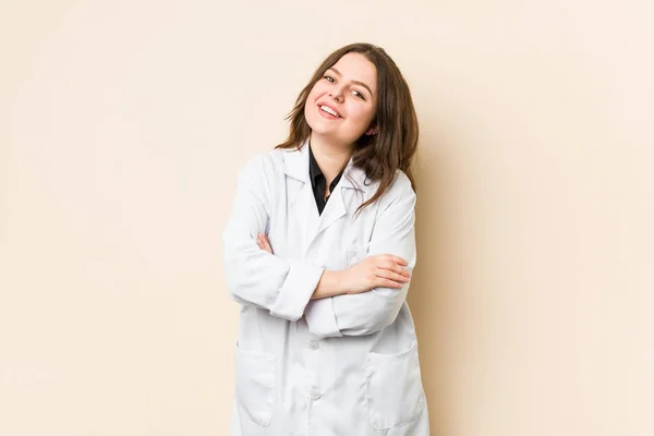 Young Doctor Woman Laughing Having Fun — 스톡 사진