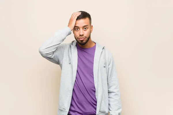 Young South Asian Man Being Shocked She Has Remembered Important — 스톡 사진