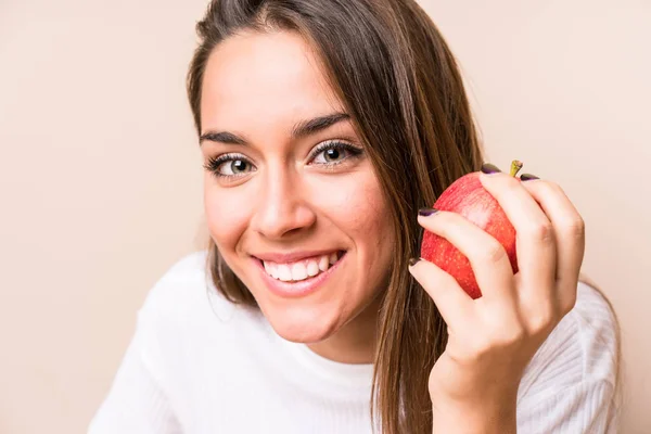 Young Caucasian Woman Having Breakfast — Stock Photo, Image