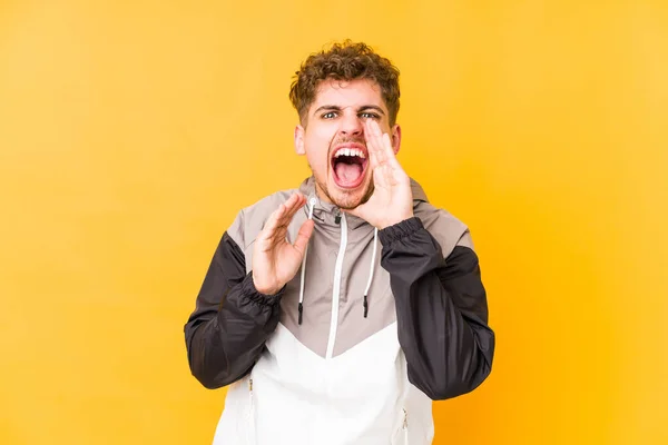 Gritando Emocionados Frente — Foto de Stock