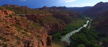 Valle Grande 'de gün batımı, Arjantin
